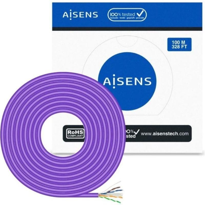 AISENS BOBINA DE CABLE RJ45 AWG23 UTP A135-0747 CAT. 6/ 100M/ VIOLETA