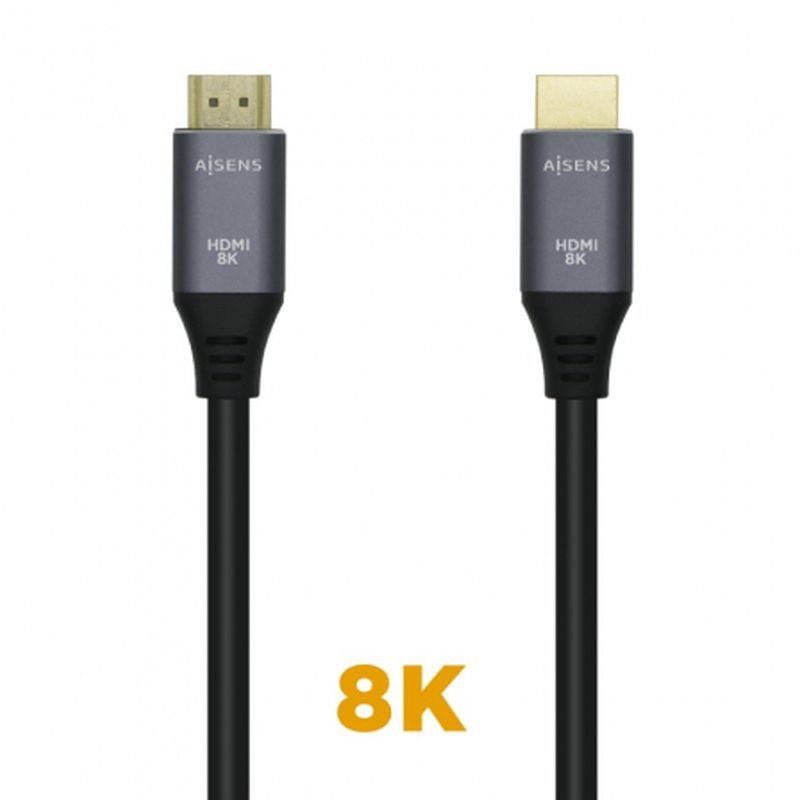 AISENS CABLE HDMI V2.1 A HDMI-A 0.5M NEGRO