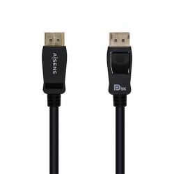 AISENS CABLE DISPLAYPORT 2M 1.4 8K NEGRO