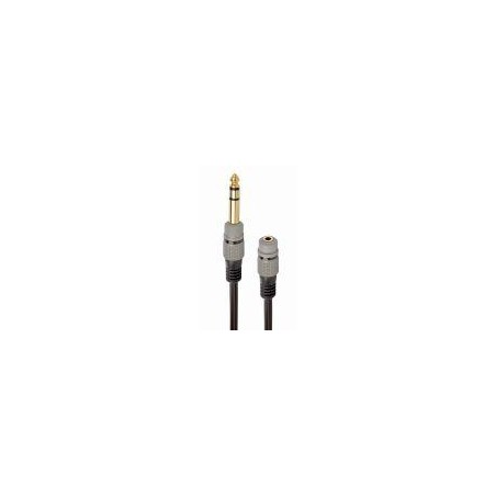 GEMBIRD ADAPTADOR CABLE DE AUDIO, 6.35 MM A 3.5 MM, 0,2 M