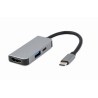 GEMBIRD ADAPTADOR USB-C A 3 EN 1 HUB + HDMI + PD