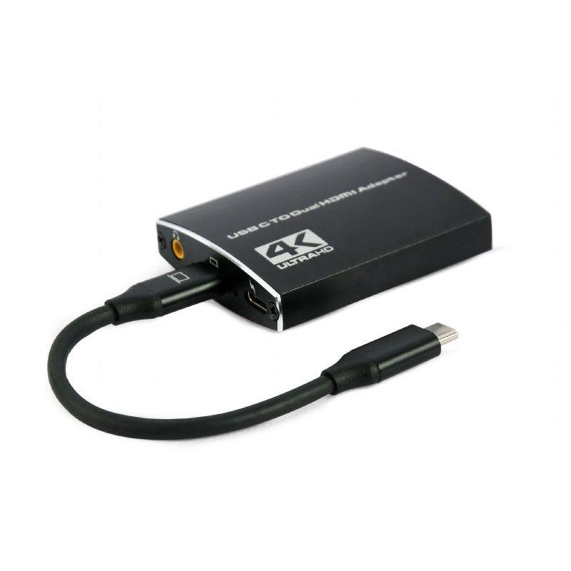 GEMBIRD ADAPTADOR USB-C A HDMI DUAL 4K 60HZ NEGRO