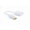 GEMBIRD ADAPTADOR DISPLAYPORT MACHO A DVI HEMBRA 10CM BLANCO