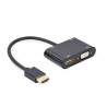 GEMBIRD CABLE ADAPTADOR HDMI A HDMI HEMBRA + VGA HEMBRA + AUDIO