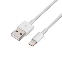 AISENS CABLE USB A LIGHTNING 1M BLANCO