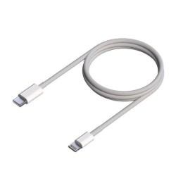 AISENS CABLE USB-C A LIGHTNING 50 CM BLANCO