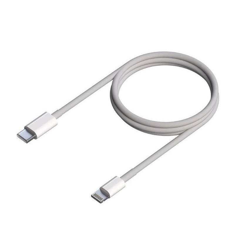 AISENS CABLE USB-C A LIGHTNING 50 CM BLANCO