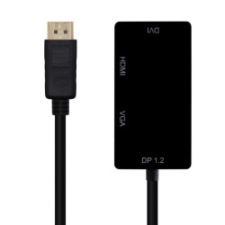 AISENS ADAPTADOR DISPLAYPORT A VGA - DVI - HDMI