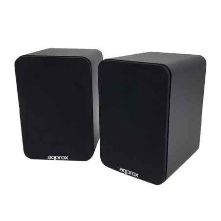 APPROX ALTAVOCES APPSPK02BK AUTOAMPLIFICADOS 30W COLOR NEGRO INCLUYE SOPORTE DE PARED