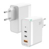 AISENS CARGADOR PARED ASCH-100W3P008-W/ 100W/ 1xUSB/ 2xUSB-C /BLANCO