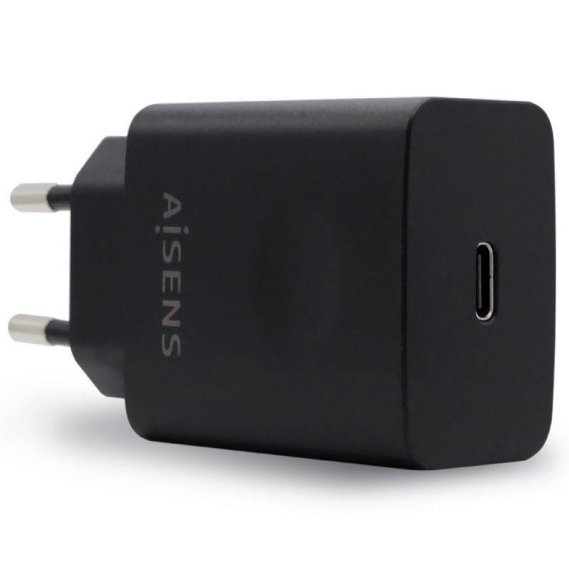 AISENS CARGADOR PARED USB-C PD3.0 1 PUERTO 1xUSB-C 20W NEGRO