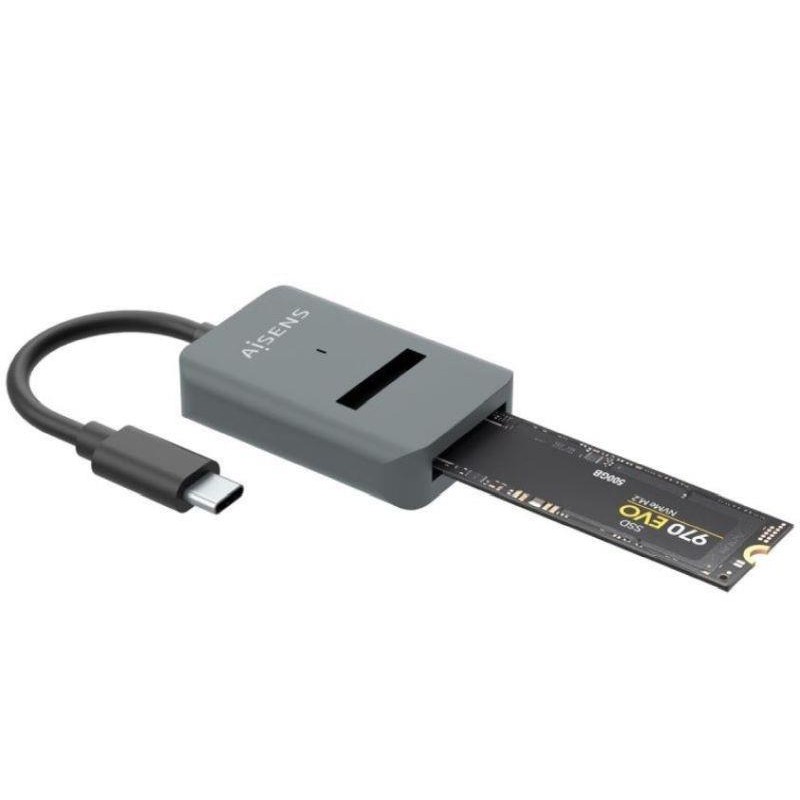 AISENS ADAPTADOR DOCK USB-C PARA SSD M2 SATA/ GRIS NVME NGFF AISENS ASUC-M2D012-GR