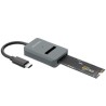 AISENS ADAPTADOR DOCK USB-C PARA SSD M2 SATA/ GRIS NVME NGFF AISENS ASUC-M2D012-GR