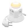 AISENS REGLETA 4 TOMAS CON INTERRUPTOR/ BLANCO 4 Tomas de Corriente/ 1 USB Tipo-C/ 2 USB/ Cable 1.8m