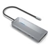 AISENS DOCKING ASUC-12P005-GR GRIS 2 HDMI/ 2 USB/ 2 USB-C/ 1 RJ45/ 1 AUDIO/ 1 LECTOR DE TARJETAS/ 1 JACK/ USB-C PD