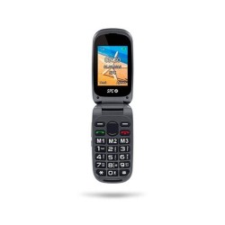 SPC TELEFONO MOVIL HARMONY NEGRO DOBLE PANTALLA - TECLAS GRANDES - DUAL SIM - CÁMARA - TECLA SOS - BAT LITIO - BASE CARGA