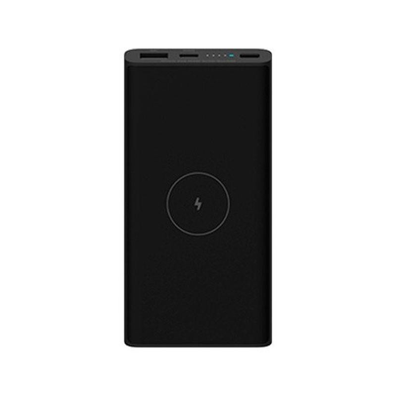 XIAOMI MI POWERBANK 10000MAH 10W WIRELESS NEGRA Carga inalámbrica de 10W / Carga rápida por cable de 22.5 W - USB Tipo C/USB