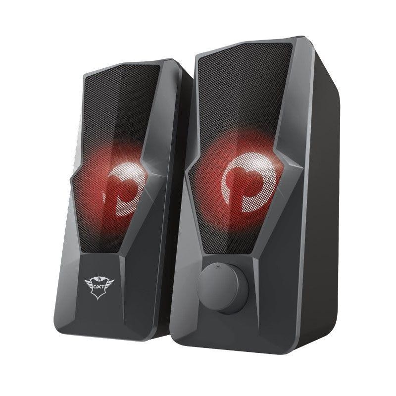 TRUST ALTAVOCES 2.0 GAMING GXT 610 ARGUS RED ILUMINATED RMS 20W ALIMENTACIÓN POR USB 23737