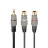 GEMBIRD CABLE DIVISOR RCA MACHO A 2 RCA HEMBRA PREMIUM 20CM