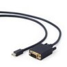 GEMBIRD ADAPTADOR MINI DISPLAYPORT A VGA 1,8M NEGRO