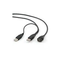 GEMBIRD CABLE ALARGADOR DOBLE USB-A A USB-A 0,90M