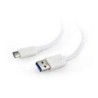 GEMBIRD CABLE USB 3.0 A-M / C-M 1,8M BLANCO