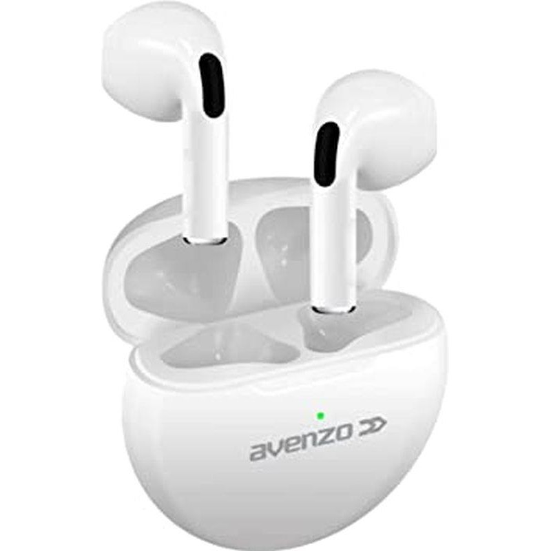 AVENZO AURICULARES TWS TACTILES CON ESTUCHE (AV-TW5008W) BLANCO