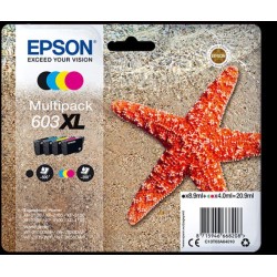 EPSON CARTUCHO TINTA T03A6 Nº 603XL VALUE PACK 4 COLORES