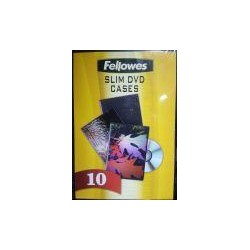 FELLOWES PACK DE 10 CARCASAS PLASTICAS SLIM PARA CD Y DVD