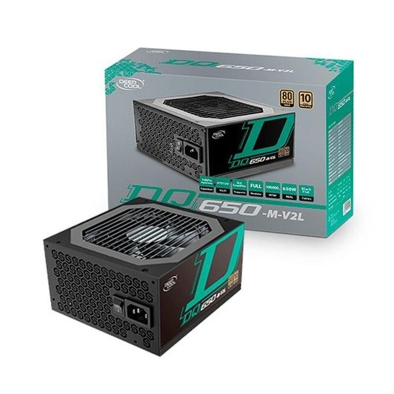 DEEPCOOL FUENTE DE ALIMENTACION DQ650-M-V2L 650W ATX 80 GOLD/MODULAR/CPU 8PIN X2