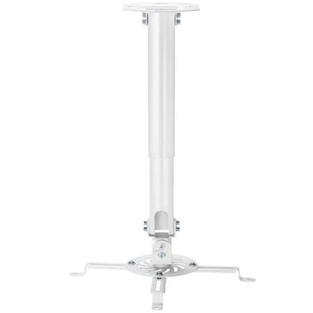 AISENS SOPORTE DE TECHO PARA PROYECTOR HASTA 13,5 KG/ BLANCO Giratorio/ Inclinable/ Extensible