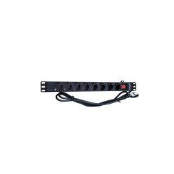 ENERGENIE REGLETA 8 TOMAS PARA RACK 1 U 16A 3M DE CABLE ENCHUFE C14