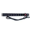 ENERGENIE REGLETA 8 TOMAS PARA RACK 1 U 16A 3M DE CABLE ENCHUFE C14