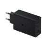 SAMSUNG CARGADOR DE PARED 2X USB-C/ 1XUSB NEGRO 65W