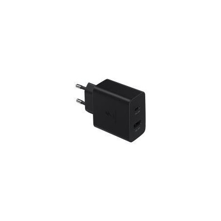 SAMSUNG CARGADOR 35W DUO USB-C + USB-A SIN CABLE NEGRO