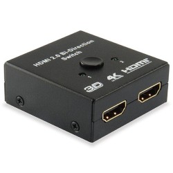 EQUIP SWITCH HDMI SELECTOR HDMI BIDIRECIONAL ENTRADAS 1 SALIDA / 1 ENTRADA 2 SALIDAS