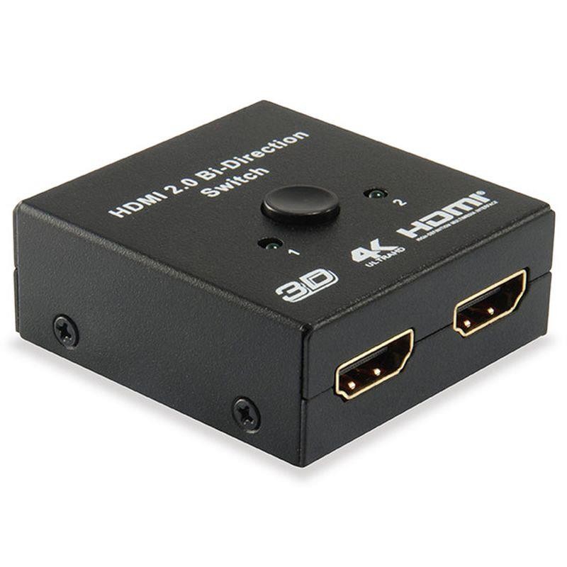 EQUIP SWITCH HDMI SELECTOR HDMI BIDIRECIONAL ENTRADAS 1 SALIDA / 1 ENTRADA 2 SALIDAS