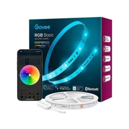 GOVEE TIRA LED RGB SMART WIFI+BT 5M/MODO MUSICA/CONTROL POR VOZ