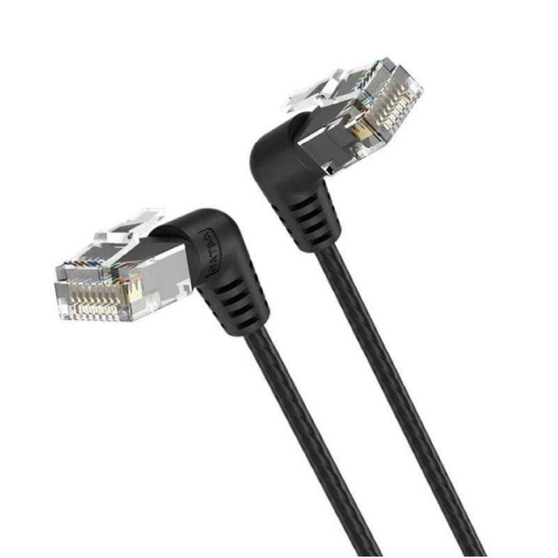 VENTION CABLE DE RED RJ45 UTP IBOBF CAT. 6A/ 1M/ NEGRO CONECTORES EN ANGULO DE 90º