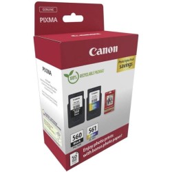 CANON CARTUCHO TINTA PG-560 / CL-561 VALUE PACK + PHOTO PAPER PP-201 CARTON