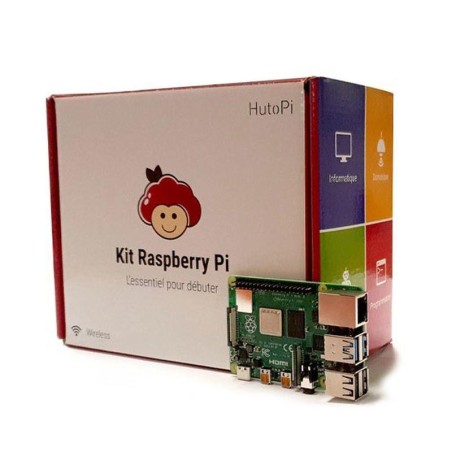 RASPBERRY KIT PLACA BASE PI 4 1GB + CARCASA + CARGADOR INCLUYE FUENTE+CABLE HDMI+MICROSD 32GB/4xDISIPADOR