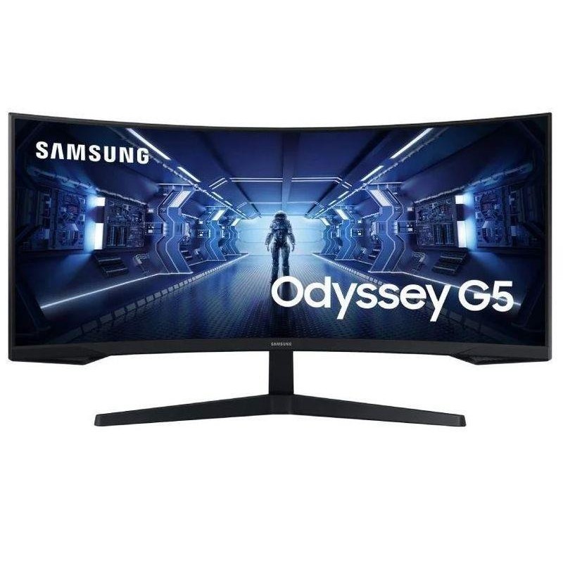 SAMSUNG MONITOR ULTRAPANORAMICO GAMING CURVO ODYSSEY G5 LC34G55TWWP/34/ UWQHD 1MS/ 165Hz/ VA/ NEGRO