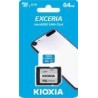 KIOXIA MICRO SD 64GB EXCERIA UHS-I C10 R100 MAS ADAPTADOR