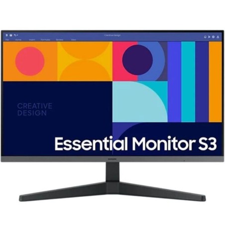 SAMSUNG MONITOR ESSENTIAL S3 24C330GAU 24/ FHD/ NEGRO HDMI / DISPLAY PORT / VESA