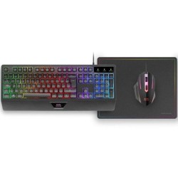 MARS GAMING PACK MCP124 TECLADO H-MECH + RATON + ALFOMBRILLA