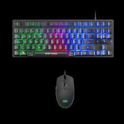 MARS GAMING PACK MCPTKL TECLADO DE FORMATO REDUCIDO TKL RGB BRATHING & FLOW MOUSE 3200DPI H-MECH RGB