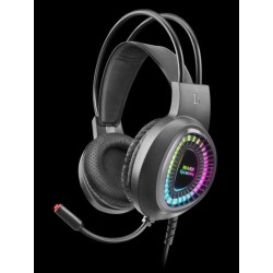 MARS GAMING AURICULARES MH220 CON MICRO RAINBOW RGB FLOW ULTRA LIGEROS 205G