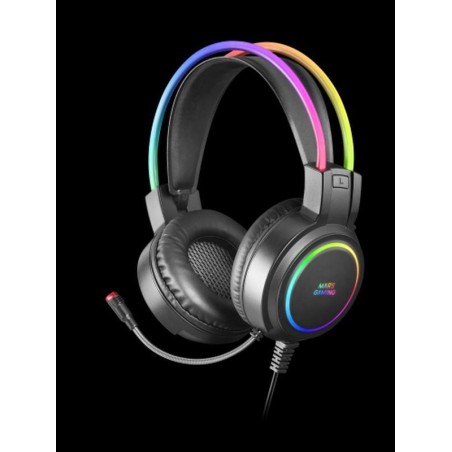 MARS GAMING AURICULARES MHRGB NEGRO RGB