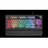 MARS GAMING TECLADO GAMING H-MECANICO COMPACTO TKL MKAXES BOTONES COLOR BLACK ESTRUCTURA BLACK BOTON ROLLER TECNOLOGIA H-MECH RE