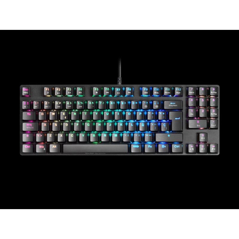 MARS GAMING TECLADO MECANICO COMPACTO TKL MKREVOPROBRES NEGRO SWITCH OUTEMU PRO BROWN CHIPSET VISION MCU ILUMINACION FULL RGB PA